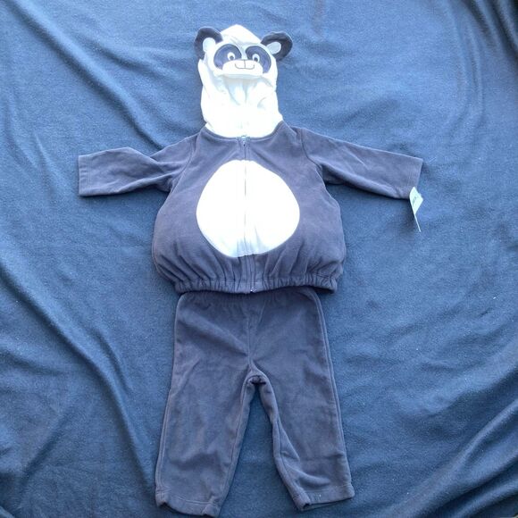 New infant Baby size 6-9 months panda 2 piece Halloween costume unisex - Picture 2 of 3